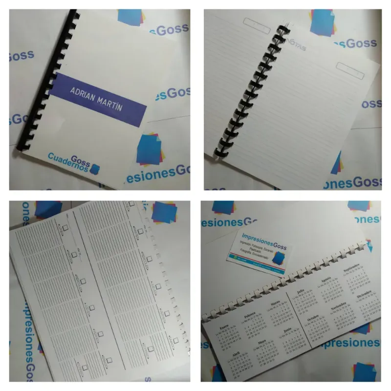 Cuaderno De Apuntes Con Planificador Semanales O Mensuales Recursos