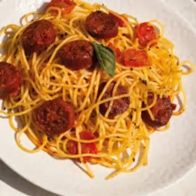 (QB) Espaguetis con Chorizo 