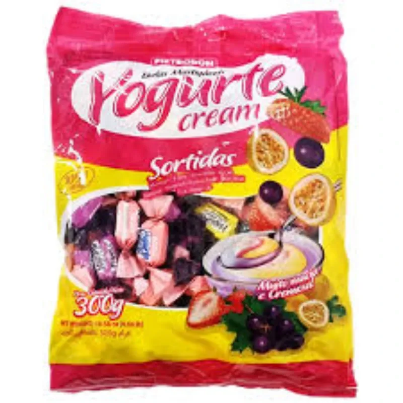 Caramelos Masticables Yogurte Cream, Sabores Surtidos De La Marca Pietrobon.