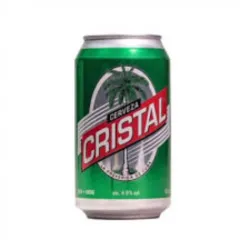 Cerveza de lata Cristal, 355 ml.