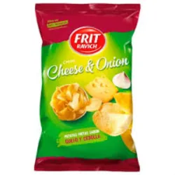 Chips De Cebolla Y Queso De La Marca Frit Ravich, 125 Gr.