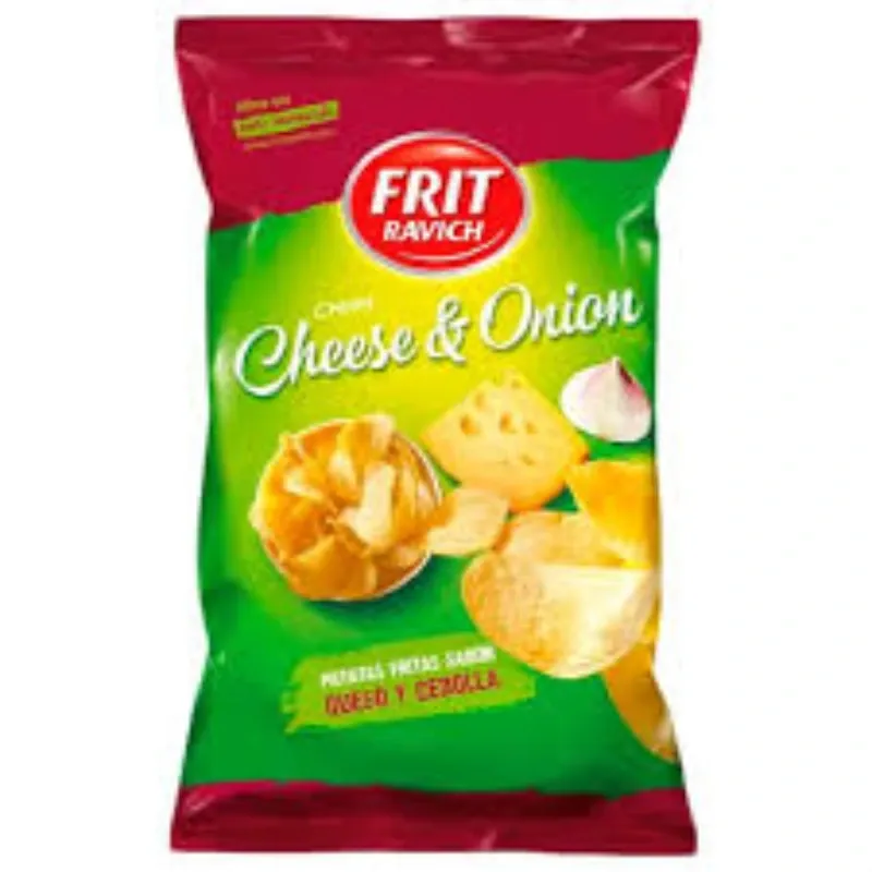 Chips De Cebolla Y Queso De La Marca Frit Ravich, 125 Gr.
