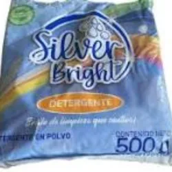 Detergente En Polvo De La Marca Silver Bright, 500 Gramos.