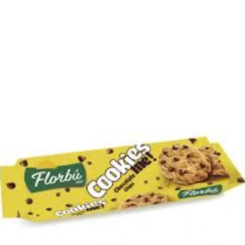 Galletas Cookies, Con Pepitas De Chocolate, De La Marca Florbú, 8 Unidades, 120 Gramos.