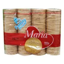 Galletas María de la marca Family Biscuits, 800 gramos (4x200gr).