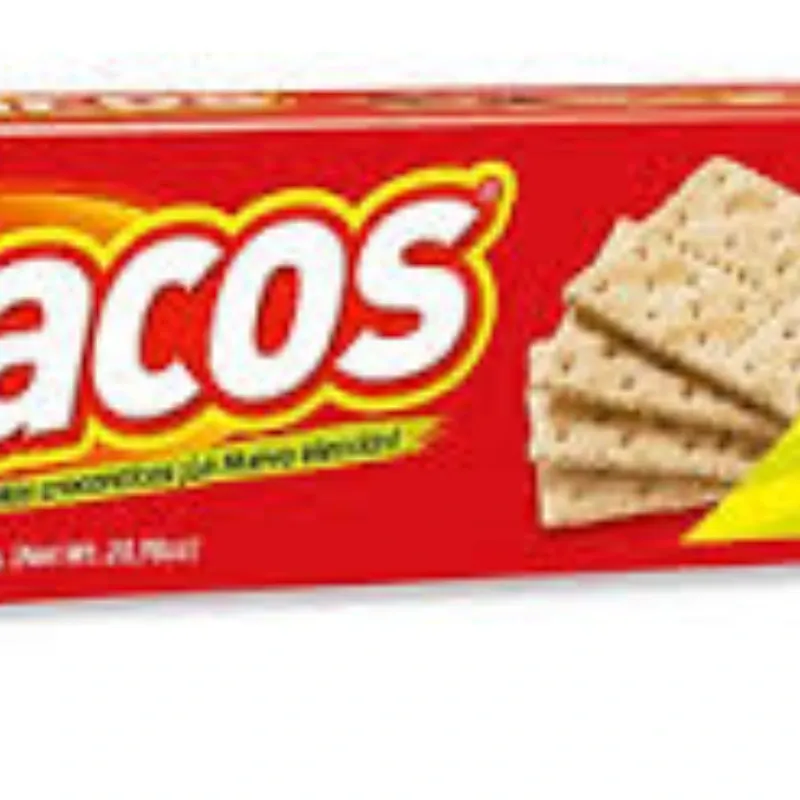 Galletas Saladas Tipo Cracker De La Marca Saltitacos, 7 Tacos. 595 Gramos.