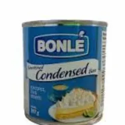 Leche condensada azucarada de la marca Bonlé, 397 gramos.