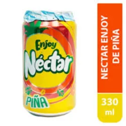 Néctar de Piña  de la lata, de la marca Enjoy, 330 ml.