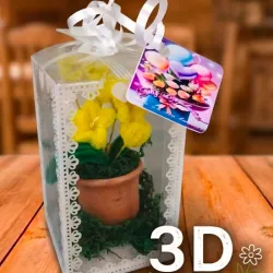 Caja Regalo Floral Artesanal