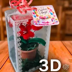 Caja Regalo Floral Artesanal