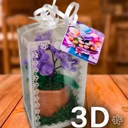 Caja Regalo Floral Artesanal