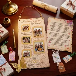 "Cuadro de Recuerdos Personalizado - Kit de Regalo con Fotos"
