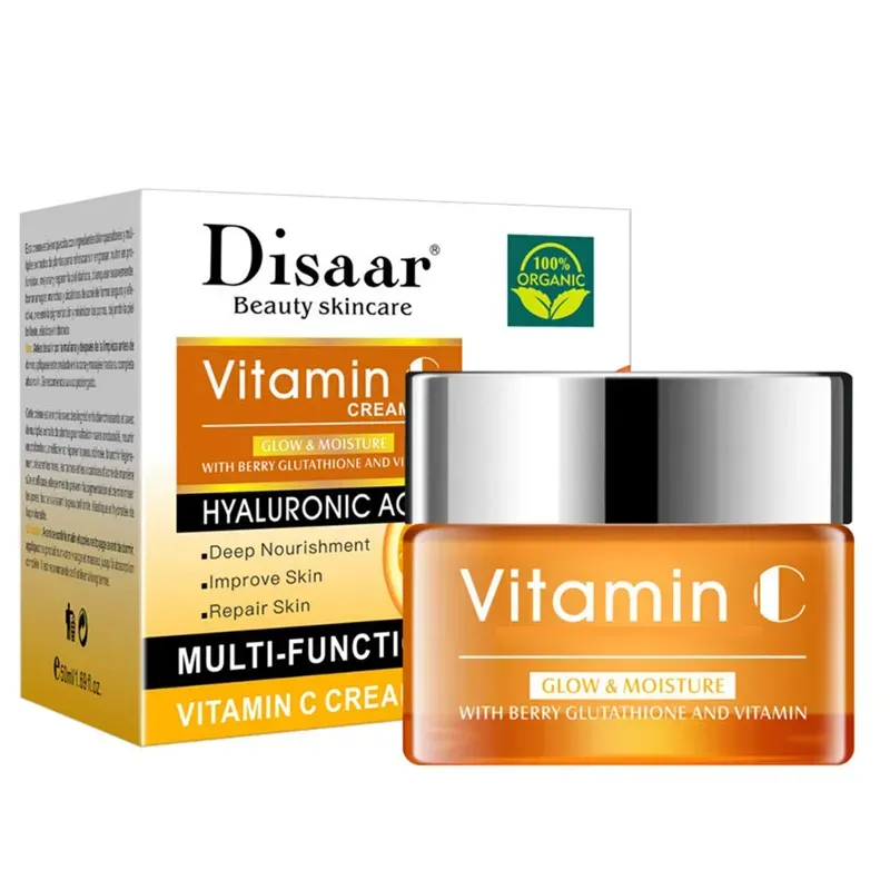 Crema facial Vitamina C y Ácido Hialurónico