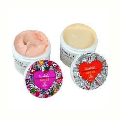 Crema faciale blanqueadora, hidratante, con protección UV y color