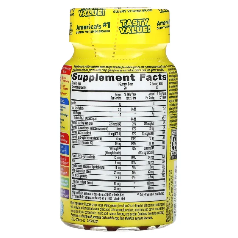 Gomitas multivitamínicas infantiles