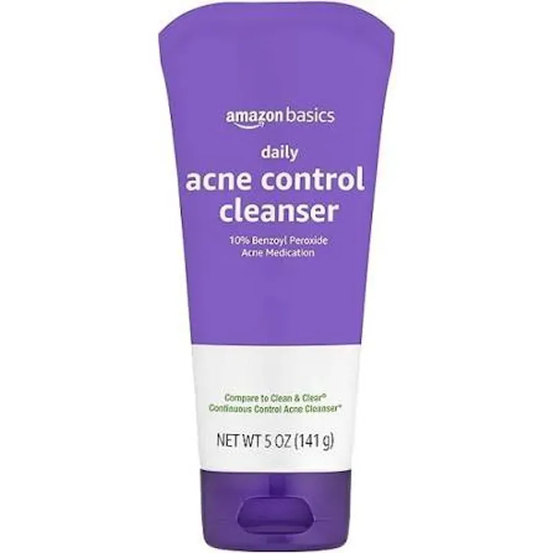 Limpiador facial para acné, control diario, máxima fuerza, 10% de peróxido de benzoílo, 5 onzas