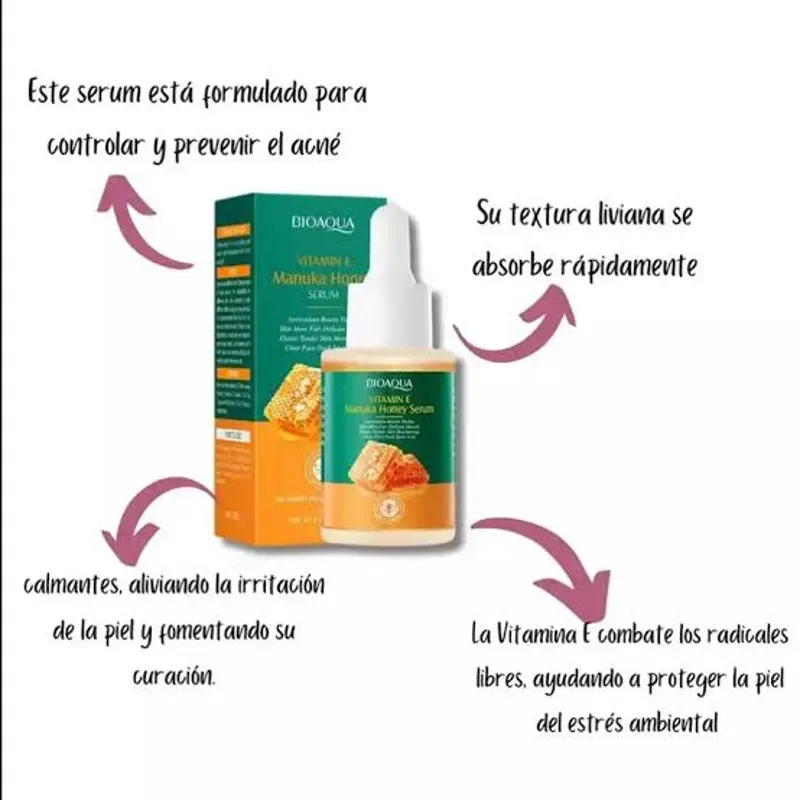 Serum facial Vitamina E y Miel