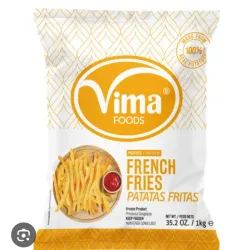 Papas prefritas 1kg 🍟