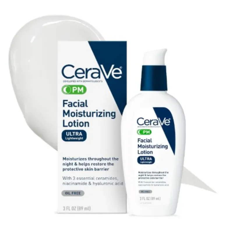 Loción hidratante facial PM CeraVe