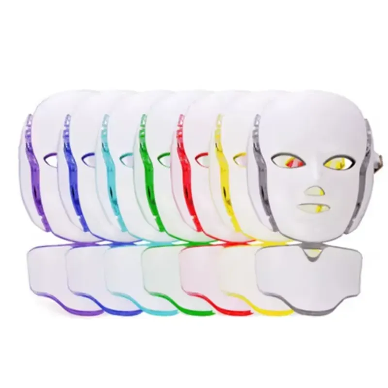 Máscara Facial LED con Cuello