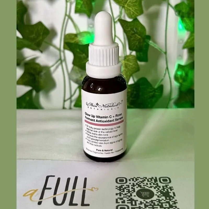 Skin Nutrition Botanicals – Glow Up Vitamin C + Rose Ferment Antioxidant Serum