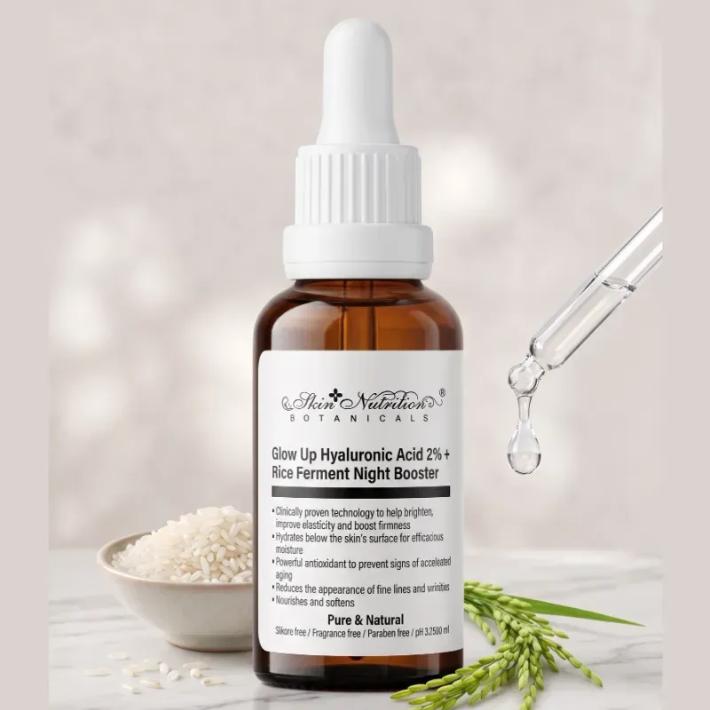 Skin Nutrition Botanicals - Glow Up Hyaluronic Acid 2% + Rice Ferment Night Booster