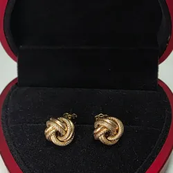 Aretes tipo nudo 2da medida