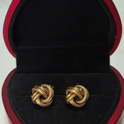 Aretes tipo nudo 3ra medida