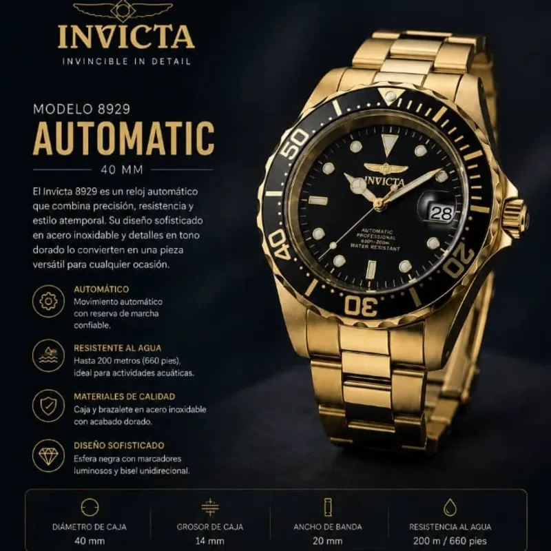 Reloj Invicta de Hombre 40mm