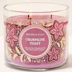 Vela Champagne Toast 3 mechas 