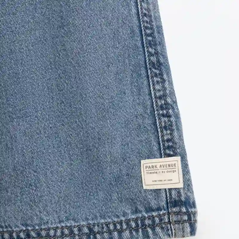 Bermuda jogger denim azul