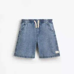 Bermuda jogger denim azul