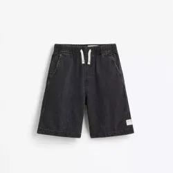 Bermuda jogger denim negro