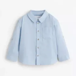 Camisa de mangas larga azul lefties