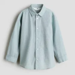 Camisa de mangas largas lino H&M