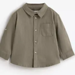 Camisa gris de lino lefties