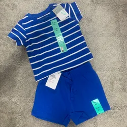 Conjunto así de rayas blancas