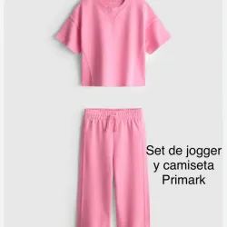 Conjunto de jogger rosado