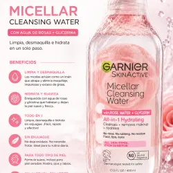 Garnier SkinActive Micellar Cleansing Water – Rose Water + Glycerin