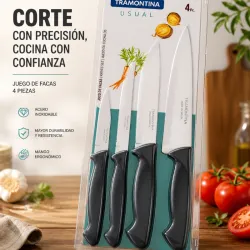 Juego de Cuchillos Tramontina – 4 Piezas ✨