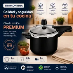 Olla de Presión Premium Tramontina – 6 Litros