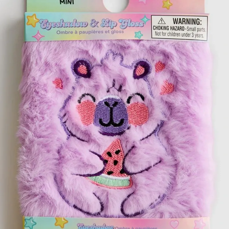 Paleta de maquillaje suave con gatito