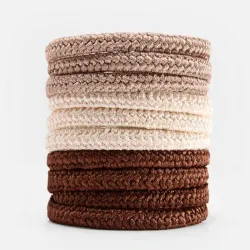 Paquete de 10 gomas para el pelo gruesas