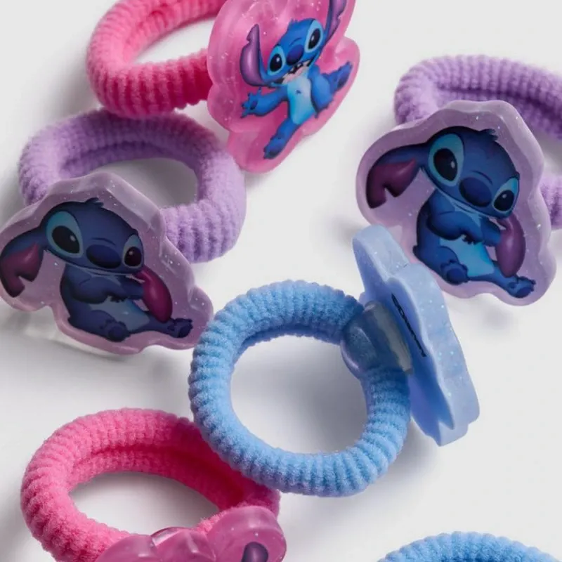 Paquete de 6 gomas para el pelo de Stitch de Disney