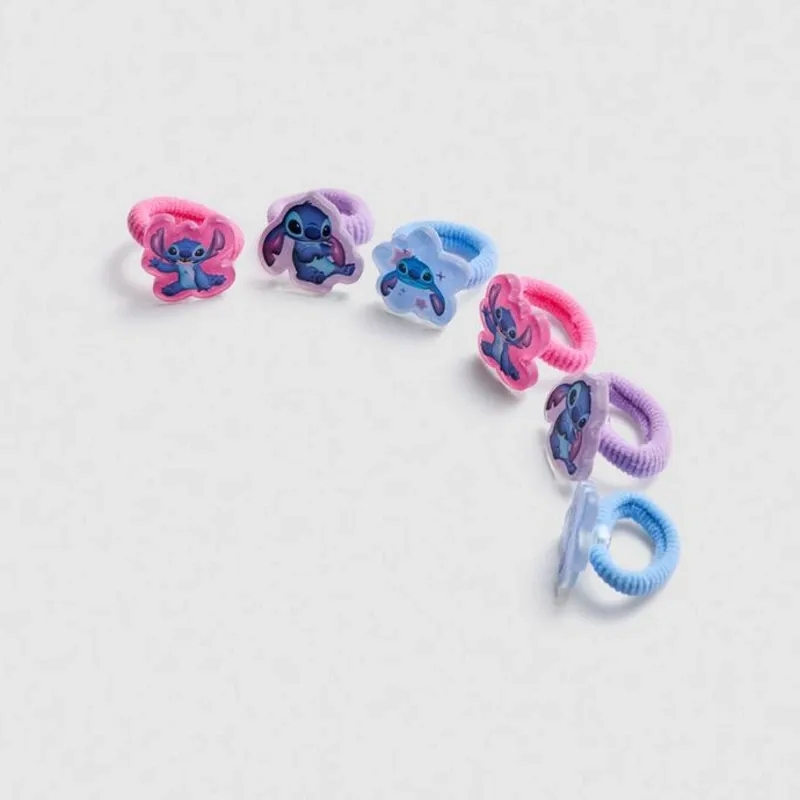 Paquete de 6 gomas para el pelo de Stitch de Disney