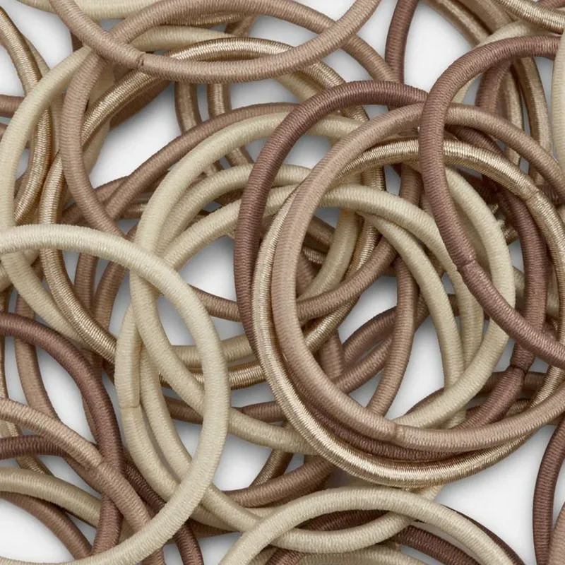 Paquete de 60 gomas elásticas gruesas para el cabello