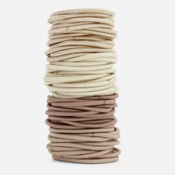 Paquete de 60 gomas elásticas gruesas para el cabello