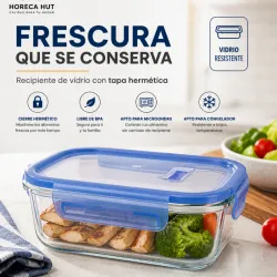 Recipiente de Vidrio con Tapa Hermética – Horeca Hut 🥗