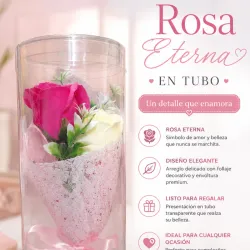 Rosa Eterna en Tubo ✨🌸