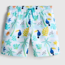 Short de baño con estampado